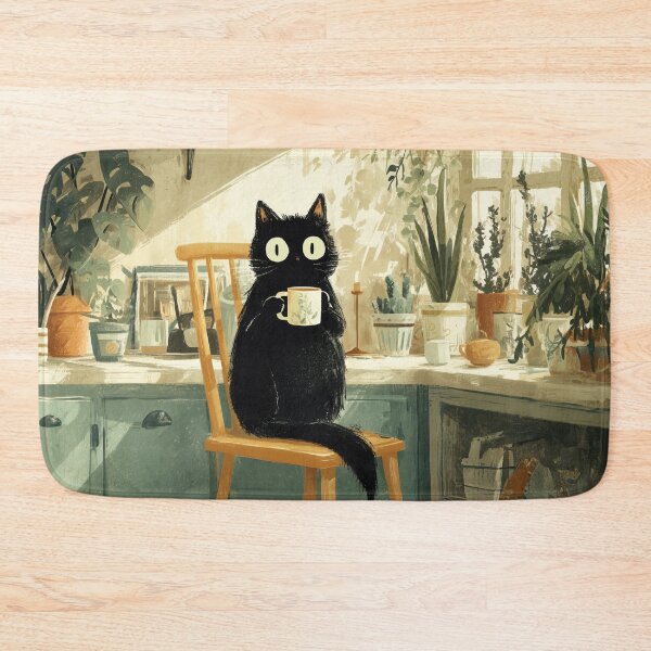 Artikelvorschau, Schwarzer Katzen-Morgenkaffee entworfen und verkauft von Erika Kaisersot.