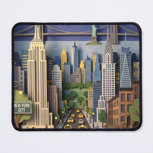 Item preview, New York City Layered Paper Art Diorama 1 designed and sold by TackyTime.