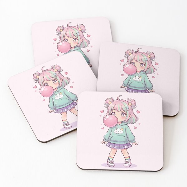Item preview, Kawaii Girl Bubblegum Pastel designed and sold by LMDIGITAL6.