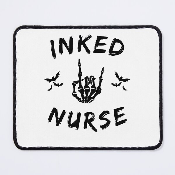 Item preview, Inked Nurse Skeleton Hand Bats Halloween designed and sold by snowry.