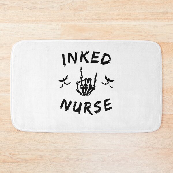 Item preview, Inked Nurse Skeleton Hand Bats Halloween designed and sold by snowry.