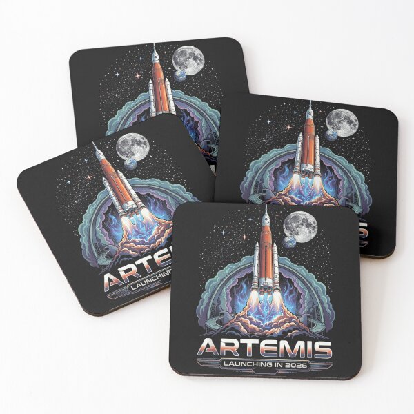 Item preview, Artemis Moon Mission 2026 NASA Space Launch System SLS Rocket Poster designed and sold by ObukiLantara.