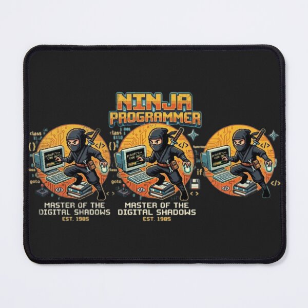 Item preview, Ninja Programmer Master of the Digital Shadows Retro 1985 designed and sold by LIVE_FREE.