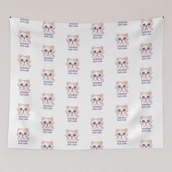 Item preview, cat anxious but cute designed and sold by Nyx-Styx.
