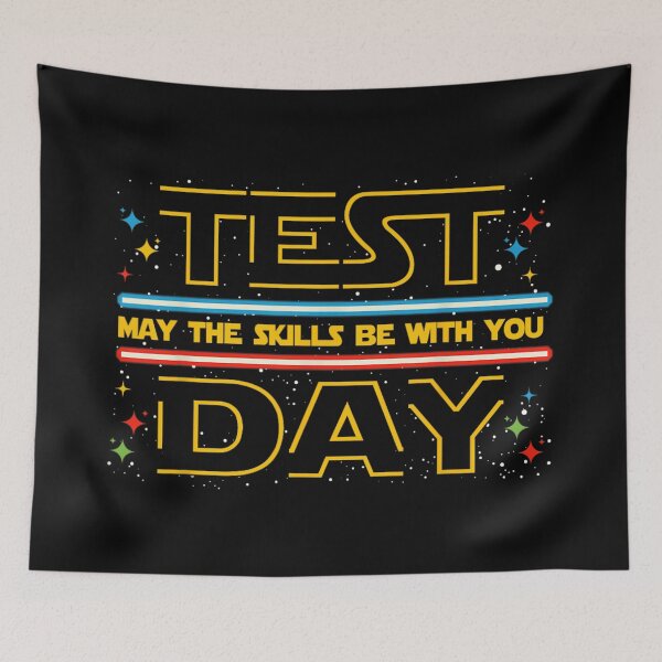 Item preview, Test Day May The Skills Be With You Funny Student Teacher designed and sold by ObukiLantara.