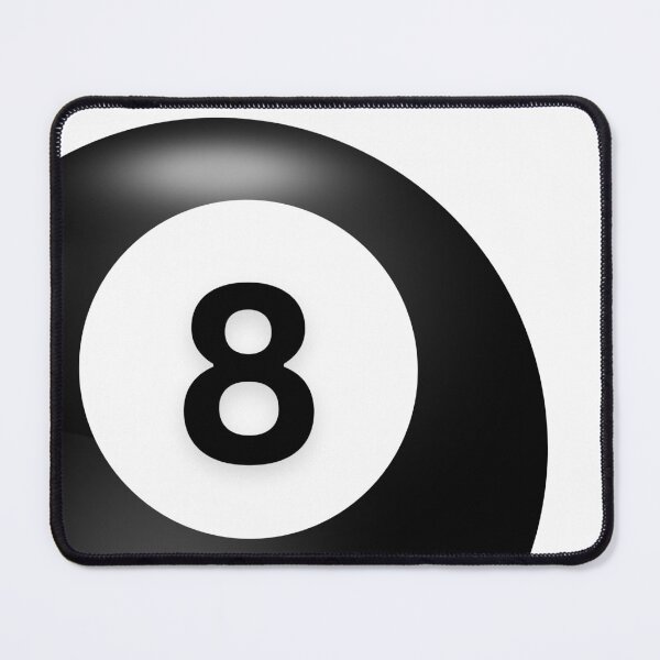 Item preview, 8 Ball Graphic Minimal Aesthetic Retro Pool Design Black and White designed and sold by omwvisual.