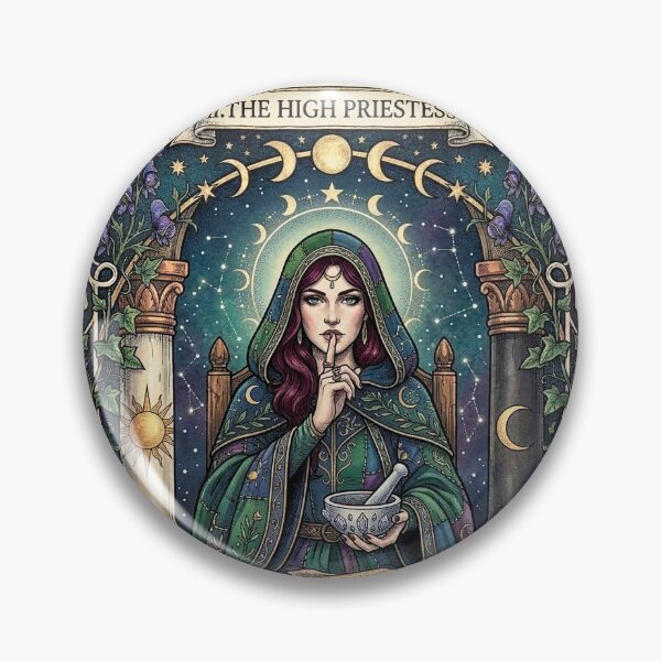 Item preview, High Priestess Intuition Tarot designed and sold by elaemor-art.