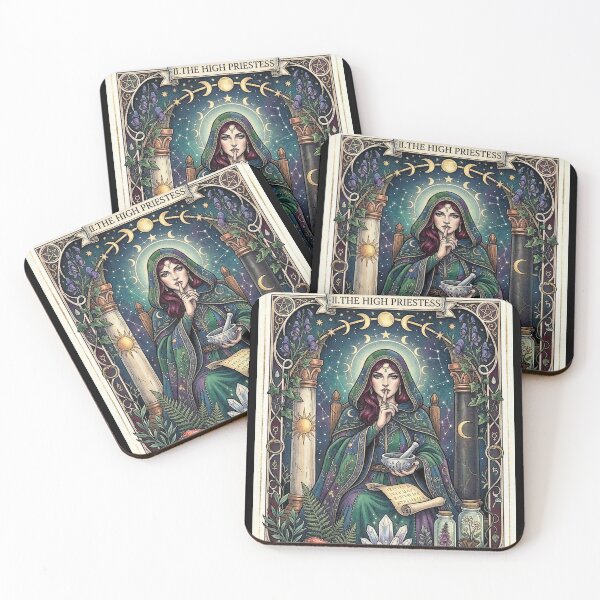 Item preview, High Priestess Intuition Tarot designed and sold by elaemor-art.