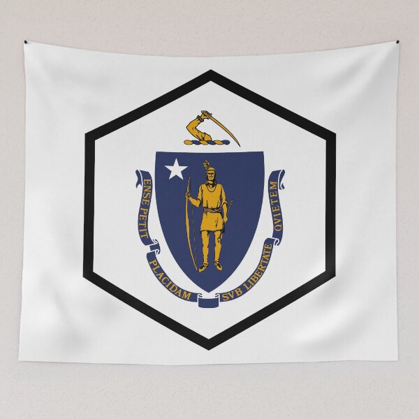 Item preview, MASSACHUSETTS HEXAGONAL SEAL designed and sold by dreamyguy.