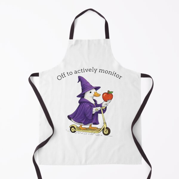 Item preview, Off to Actively Monitor Funny Duck Witch Cute Nerd Humor Goose Meme designed and sold by Kladhadredo.