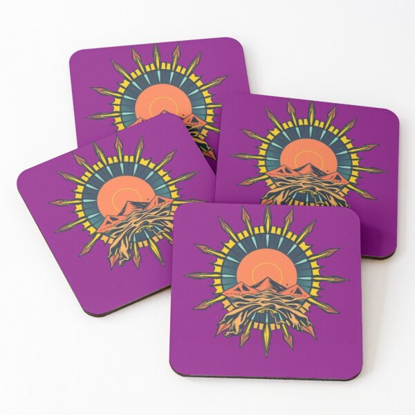Item preview, Retro Solarpunk Sun Mountain Adventure designed and sold by LIVE_FREE.