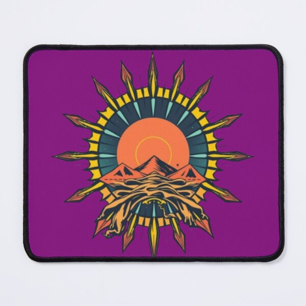 Item preview, Retro Solarpunk Sun Mountain Adventure designed and sold by LIVE_FREE.