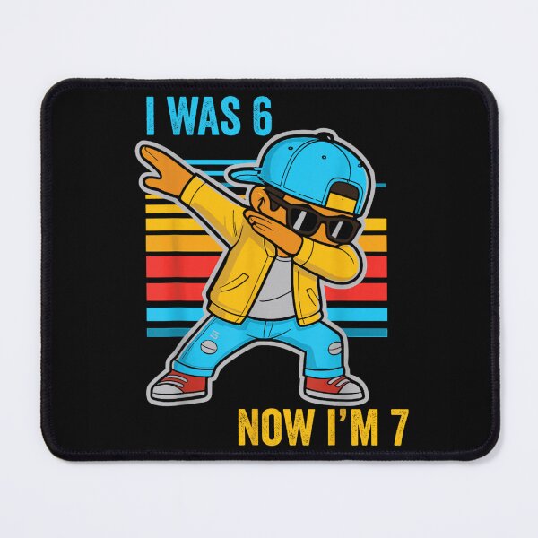 Item preview, I Was 6 Now I Am 7 Dabbing Boy 7th Birthday designed and sold by ObukiLantara.
