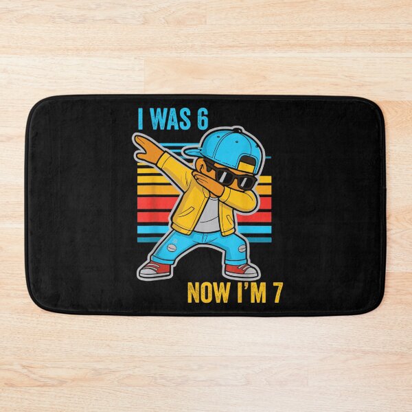 Item preview, I Was 6 Now I Am 7 Dabbing Boy 7th Birthday designed and sold by ObukiLantara.