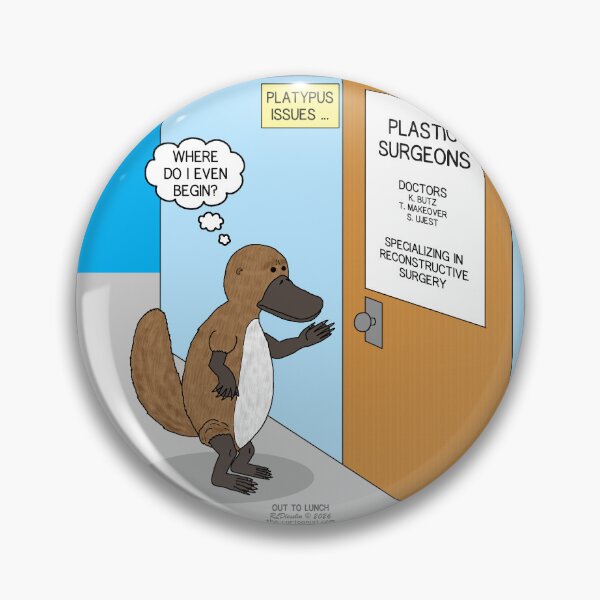 Item preview, Platypus Issues! designed and sold by Out to Lunch Cartoons and More.