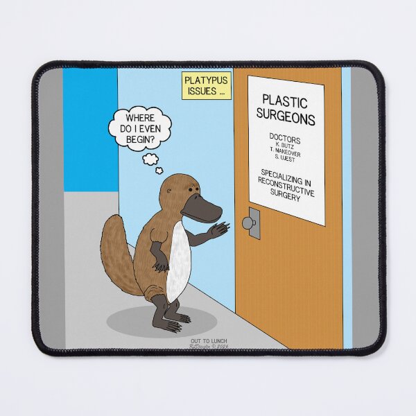 Item preview, Platypus Issues! designed and sold by Out to Lunch Cartoons and More.