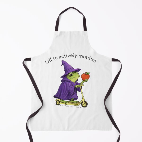 Item preview, Off to Actively Monitor Funny frog Witch Cute Nerd Humor frog Meme designed and sold by Kladhadredo.