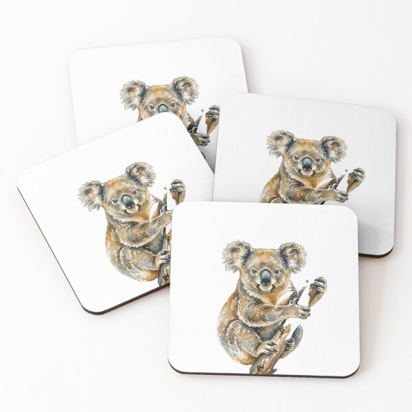Item preview, 4K Wild Australian Koala Watercolor Art designed and sold by ABArtByAlexST.