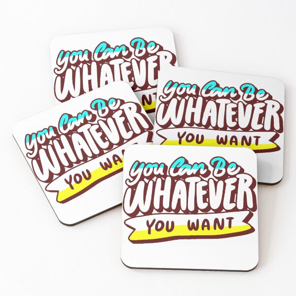Item preview, You Can Be Whatever You Want: Motivational Quote Typography Design designed and sold by FilzArt.