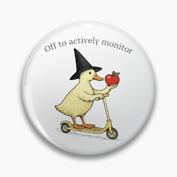 Item preview, Off to Actively Monitor Funny Duck Witch designed and sold by Kladhadredo.