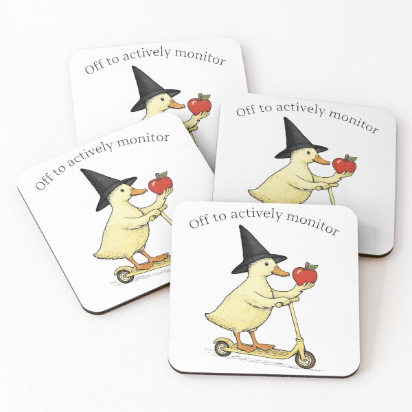Item preview, Off to Actively Monitor Funny Duck Witch designed and sold by Kladhadredo.