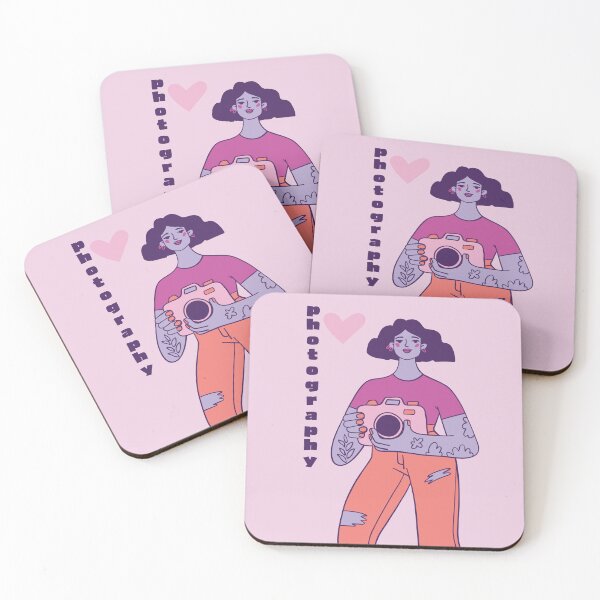 Item preview, Girl with Camera Illustration, Photography Lover Art, Aesthetic Photographer Design, Creative Lifestyle designed and sold by anyramagic.