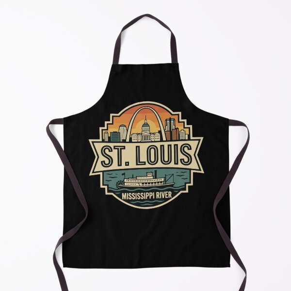 Item preview, Retro Sunset St. Louis Missouri Vintage Travel Badge designed and sold by Imaginationbeyond.