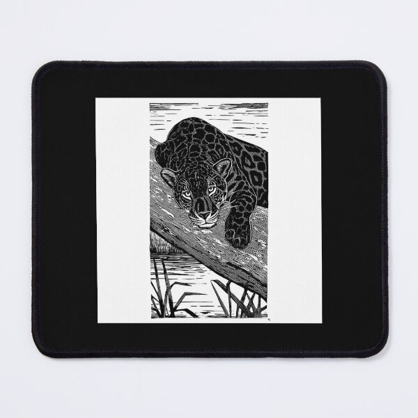 Item preview, Brazilian Pantanal Whispers: A Jaguar Onça Pintada Linocut Collection #9 designed and sold by Helios Be. Lavsh.