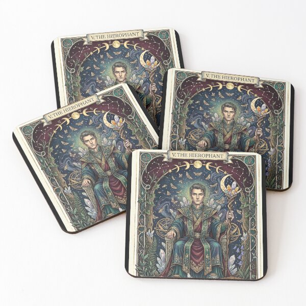 Item preview, The Hierophant Tradition Tarot Art designed and sold by elaemor-art.