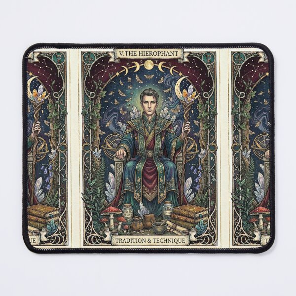 Item preview, The Hierophant Tradition Tarot Art designed and sold by elaemor-art.