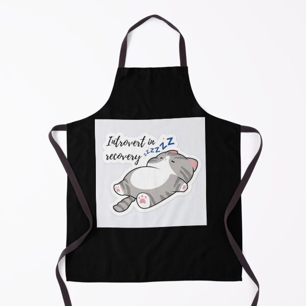 Item preview, Introvert in Recovery Cat Sticker Funny Introvert Humor Sleepy Cat Antisocial Aesthetic Design designed and sold by sumodesign.