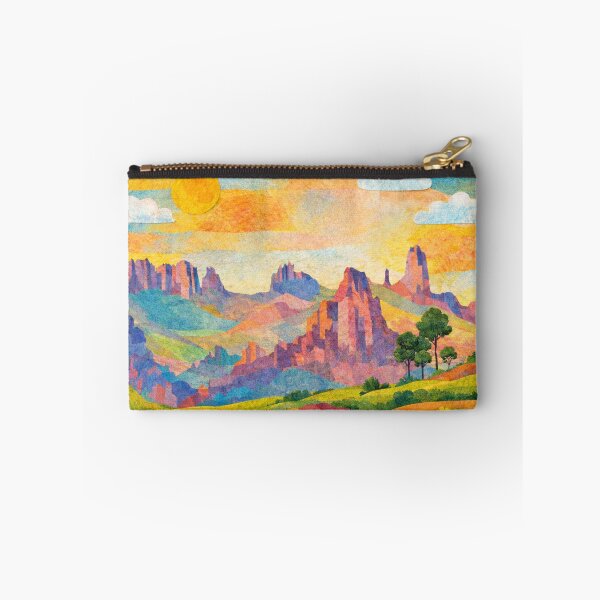 Item preview, Serene Rock Formation in Pastel Sky, Watercolor Papercut, Childrens Book Illustration designed and sold by SWSandraWechner.