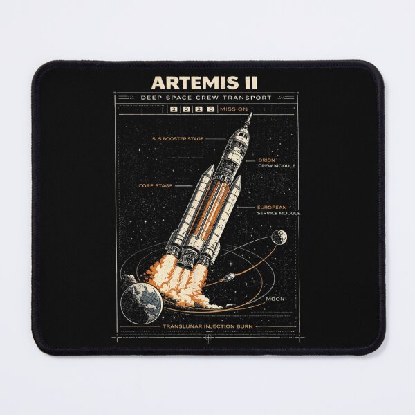 Item preview, Artemis II Deep Space Crew Transport 2026 Mission Blueprint Technical Drawing designed and sold by RuperDelois.