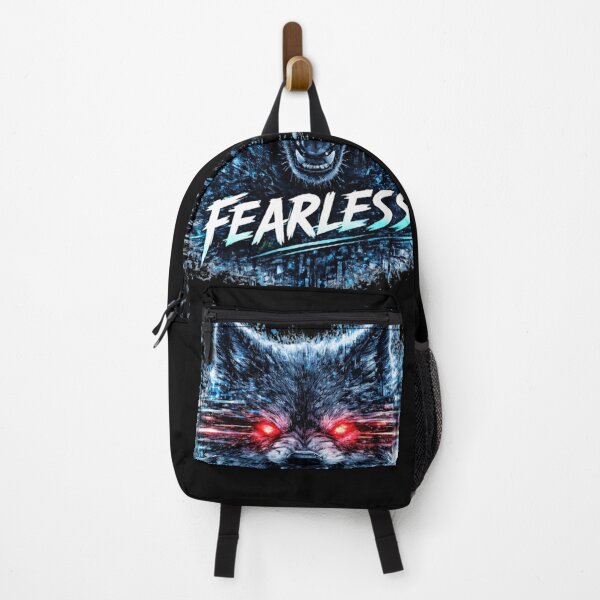 Item preview, Glitch Wolf – Fearless Red Eyes Cyberpunk Neon Wolf Aggressive Streetwear Design designed and sold by unglaublichGut.