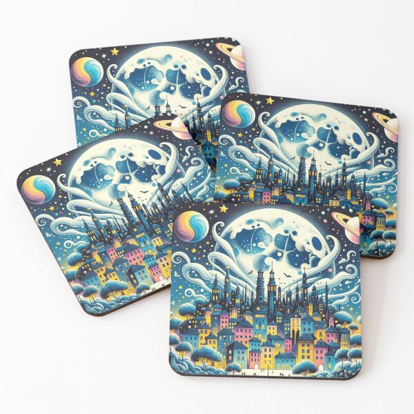Item preview, Midnight in the Fantasy Realm designed and sold by Undersea Ai Art.