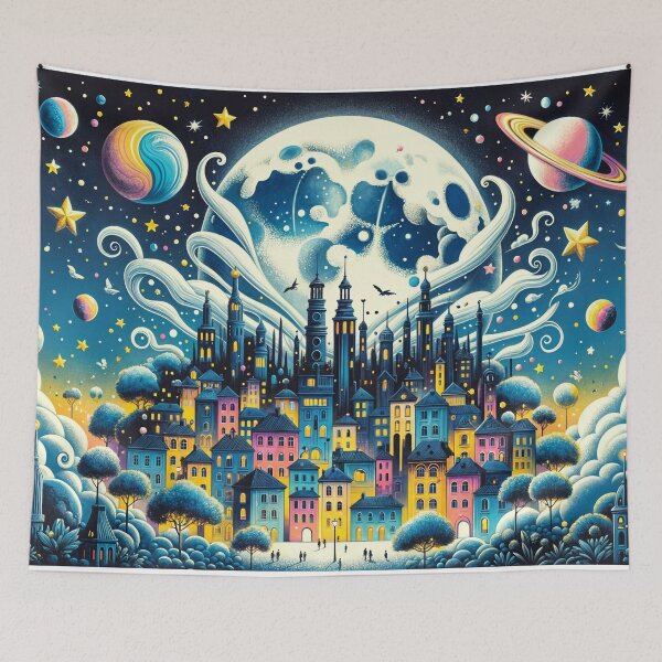 Item preview, Midnight in the Fantasy Realm designed and sold by Undersea Ai Art.