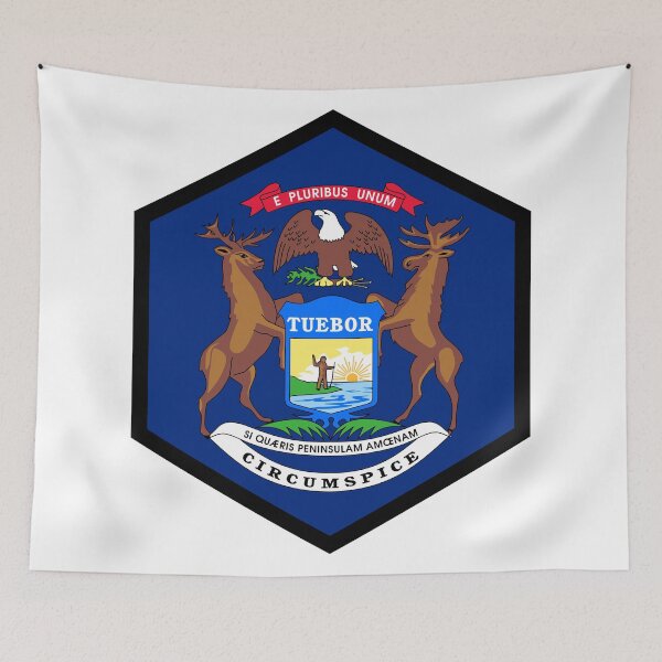 Item preview, MICHIGAN HEXAGONAL SEAL designed and sold by dreamyguy.