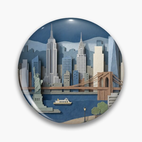 Item preview, New York City Layered Paper Art Diorama 2 designed and sold by TackyTime.