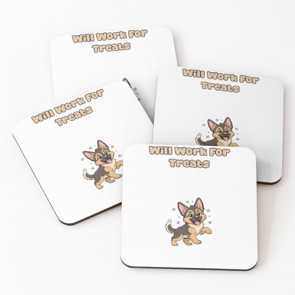 Item preview, Will Work For Treats Funny Dog Lover Graphic designed and sold by NatureUnleashed.