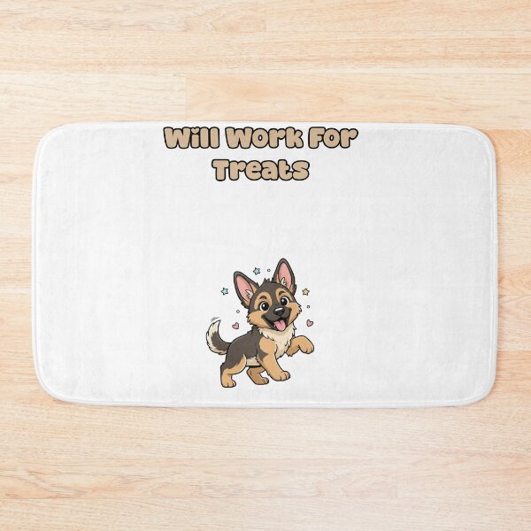 Item preview, Will Work For Treats Funny Dog Lover Graphic designed and sold by NatureUnleashed.