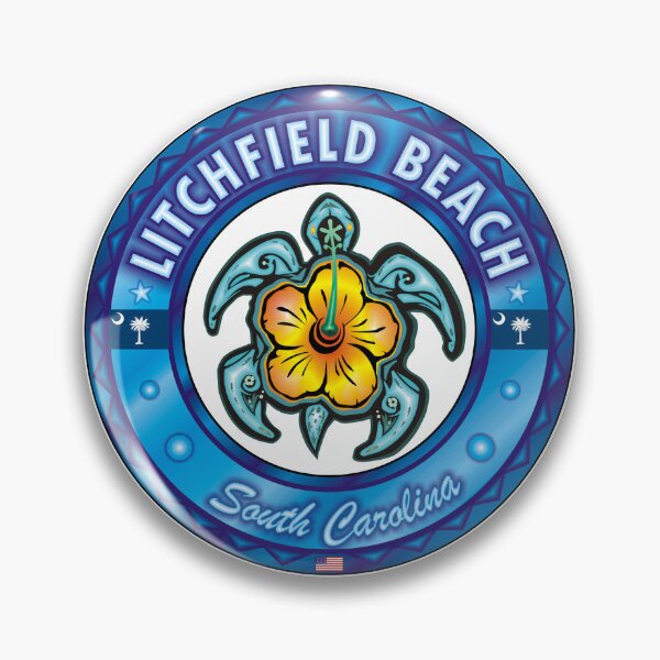 Item preview, Litchfield Beach South Carolina sea turtle hibiscus designed and sold by studioss76.