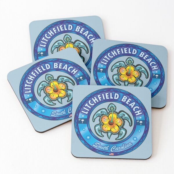 Item preview, Litchfield Beach South Carolina sea turtle hibiscus designed and sold by studioss76.