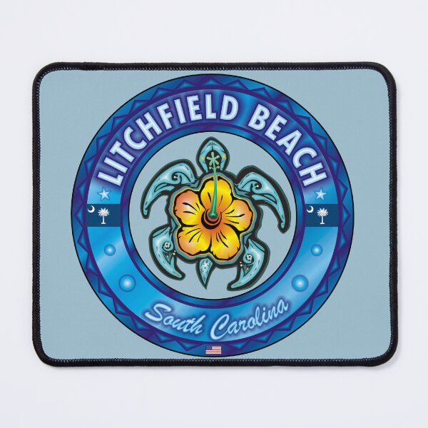 Item preview, Litchfield Beach South Carolina sea turtle hibiscus designed and sold by studioss76.
