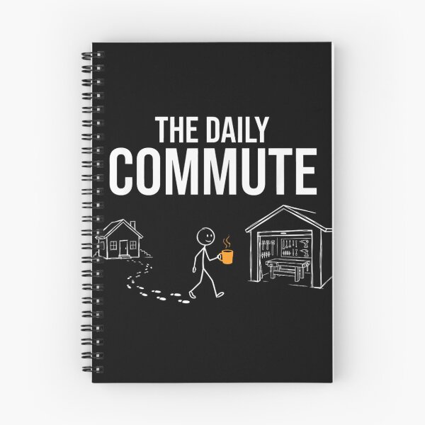 Item preview, The Daily Commute Funny Woodworker Workshop Garage Hobbyist Stick Figure designed and sold by RuperDelois.
