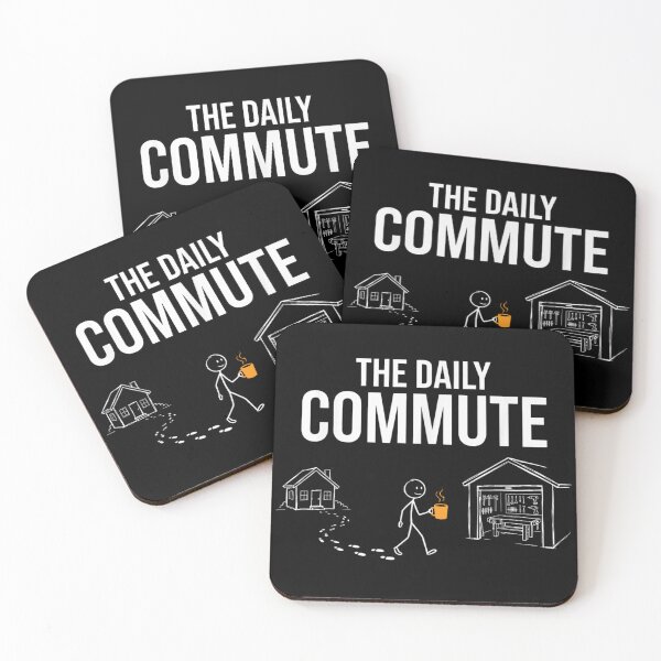 Item preview, The Daily Commute Funny Woodworker Workshop Garage Hobbyist Stick Figure designed and sold by RuperDelois.