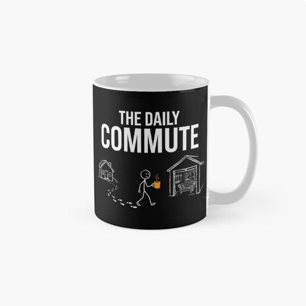 Item preview, The Daily Commute Funny Woodworker Workshop Garage Hobbyist Stick Figure designed and sold by RuperDelois.