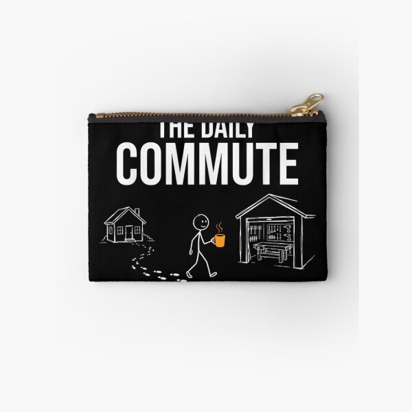 Item preview, The Daily Commute Funny Woodworker Workshop Garage Hobbyist Stick Figure designed and sold by RuperDelois.