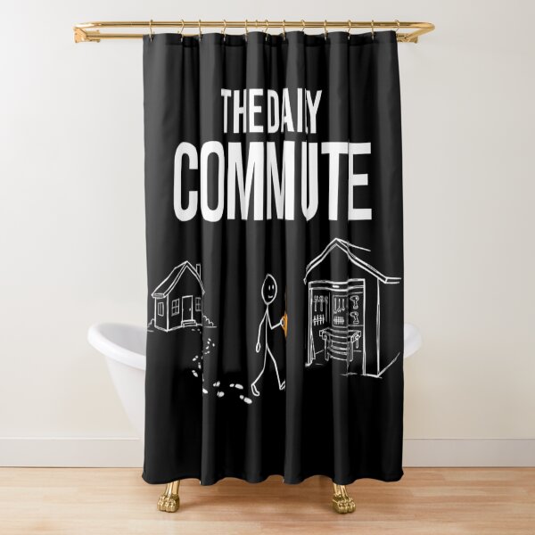 Item preview, The Daily Commute Funny Woodworker Workshop Garage Hobbyist Stick Figure designed and sold by RuperDelois.