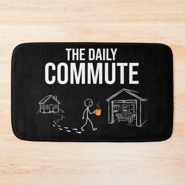 Item preview, The Daily Commute Funny Woodworker Workshop Garage Hobbyist Stick Figure designed and sold by RuperDelois.