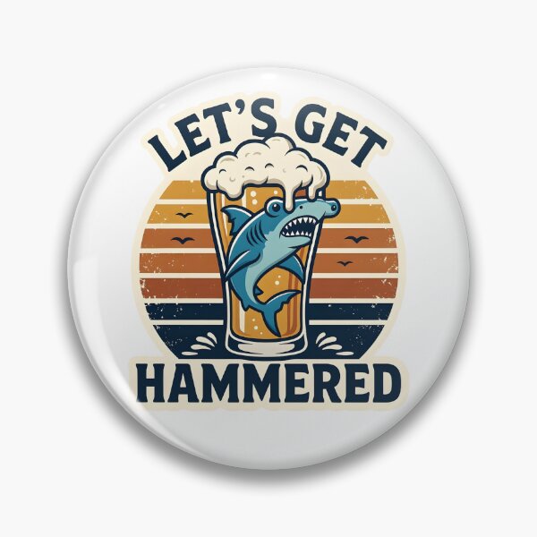 Item preview, Let's Get Hammered Hammerhead Shark Beer designed and sold by TshirtsOnline-.